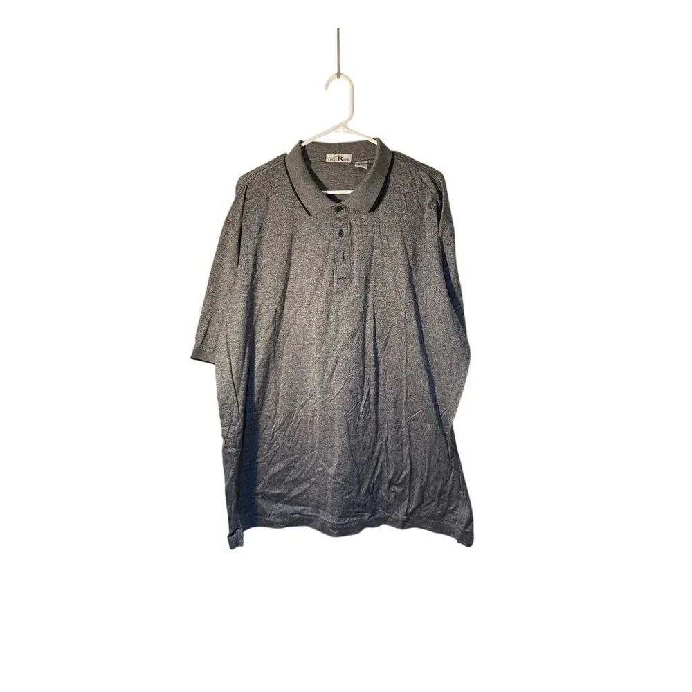 Louis Roth men’s blue short sleeve tall polo shirt XXLT